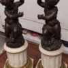 paire de Putto en bronze
