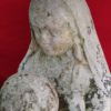 vierge enfant calcaire tete