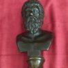 bronze tête homme barbu