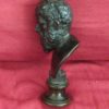 bronze tête homme barbu