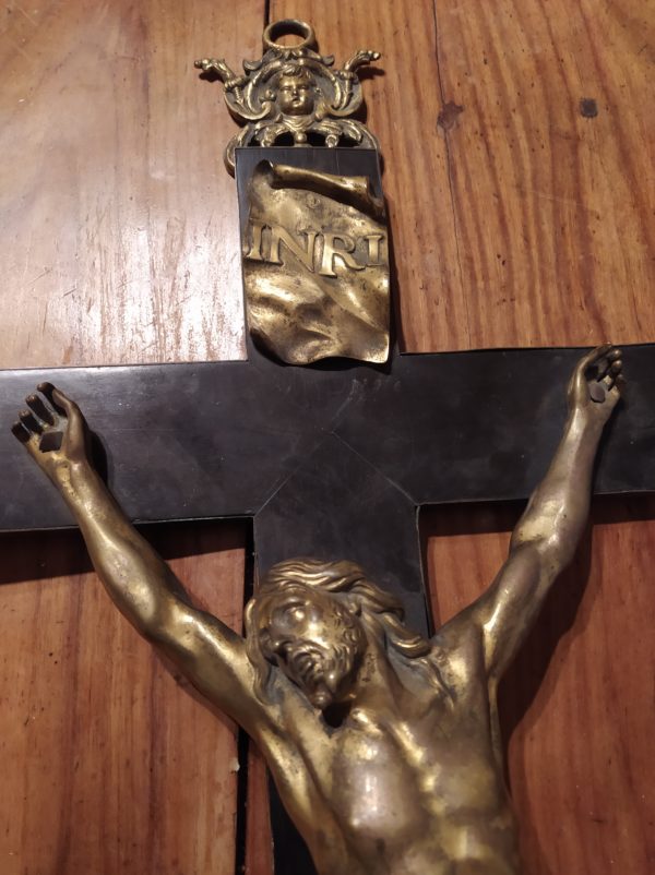 Christ bronze doré haut